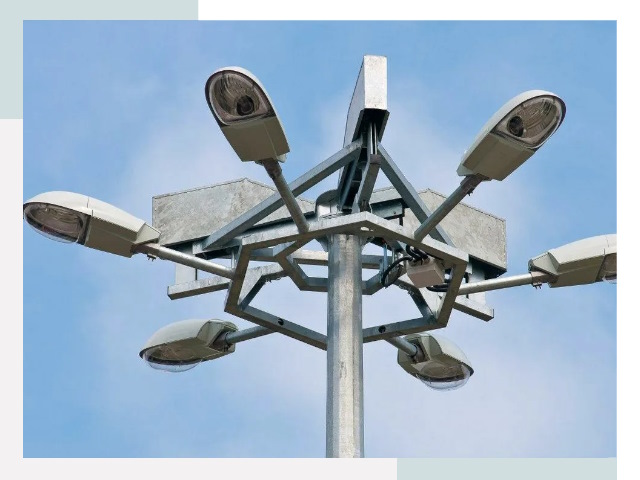 Монтаж осветительных мачт в Котласе