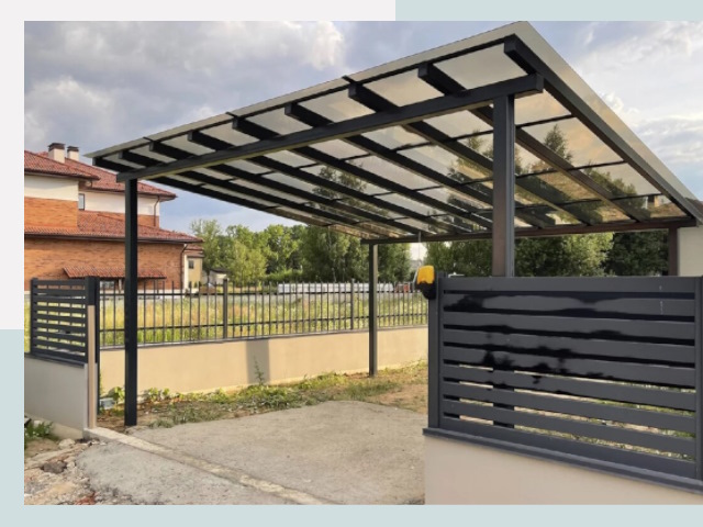 Металлические навесы в Котлас от 622 руб. за м²