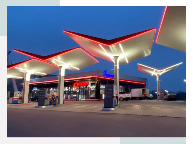 Навесы для АЗС в Котласе