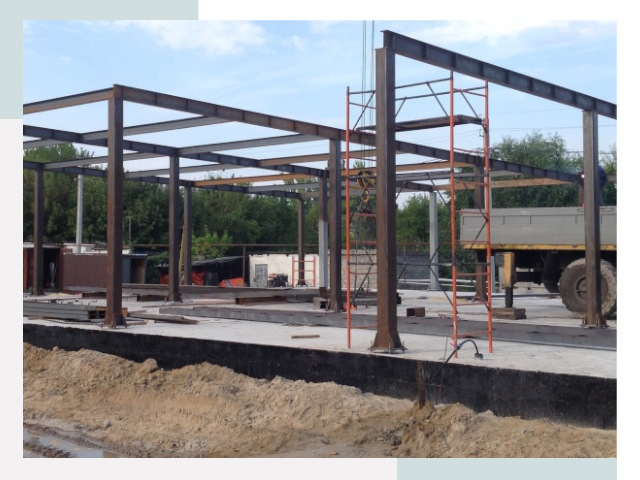 Фундамент для ангаров в Котласе